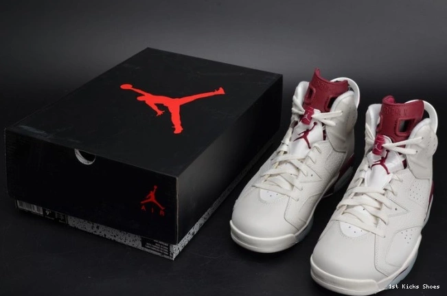 1st Kicks Maroon Jordan Retro Air 384664-116 white 6 0713